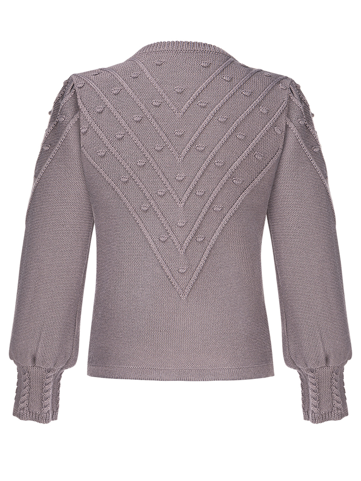 Trachtenstrick Strickjacke Renata Grey | Grau