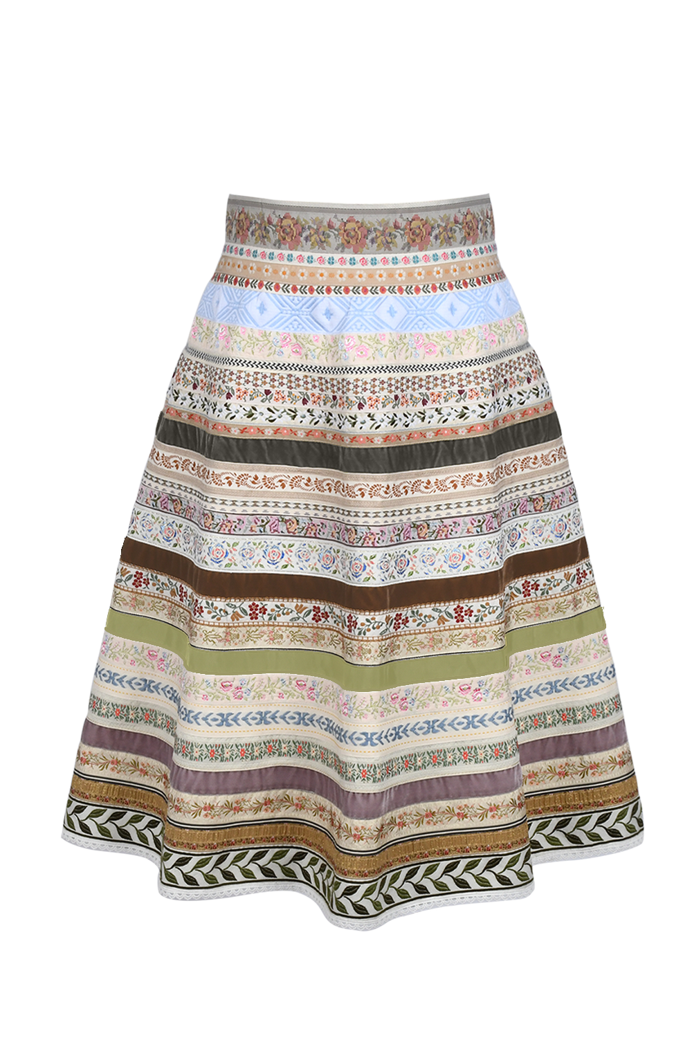 Bänderrock Hermosa | Beige