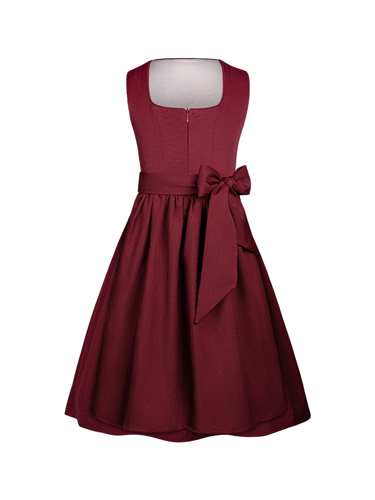 Kinder-Dirndl Doven | Rot | Gerade Linie
