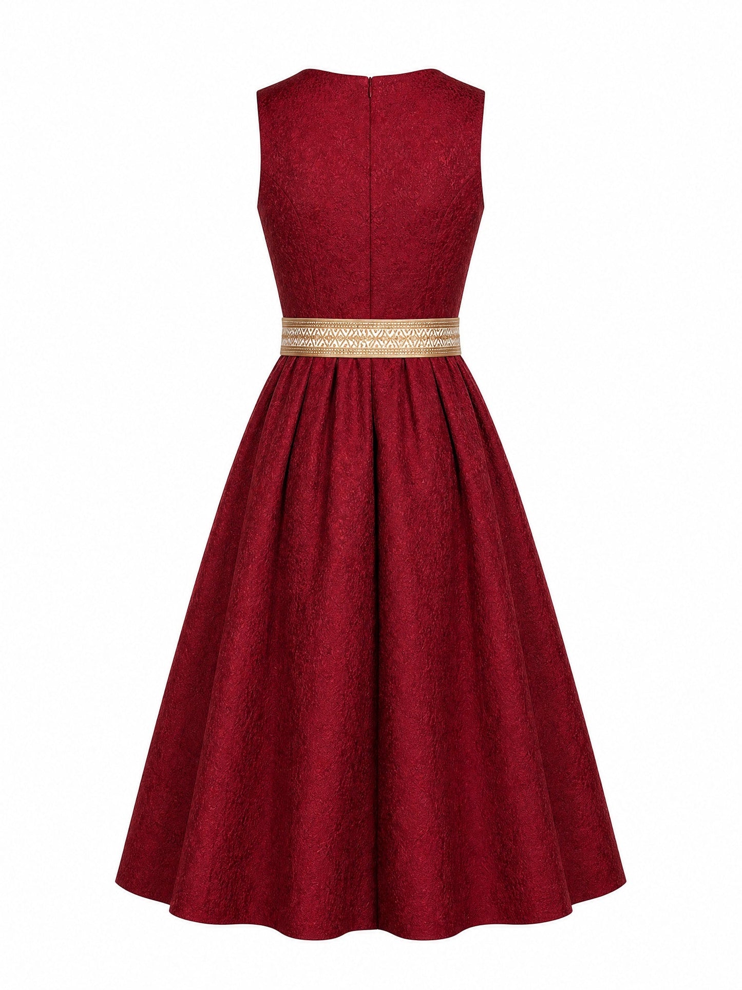 Dirndl Ilona | Cranberryrot | Eckig