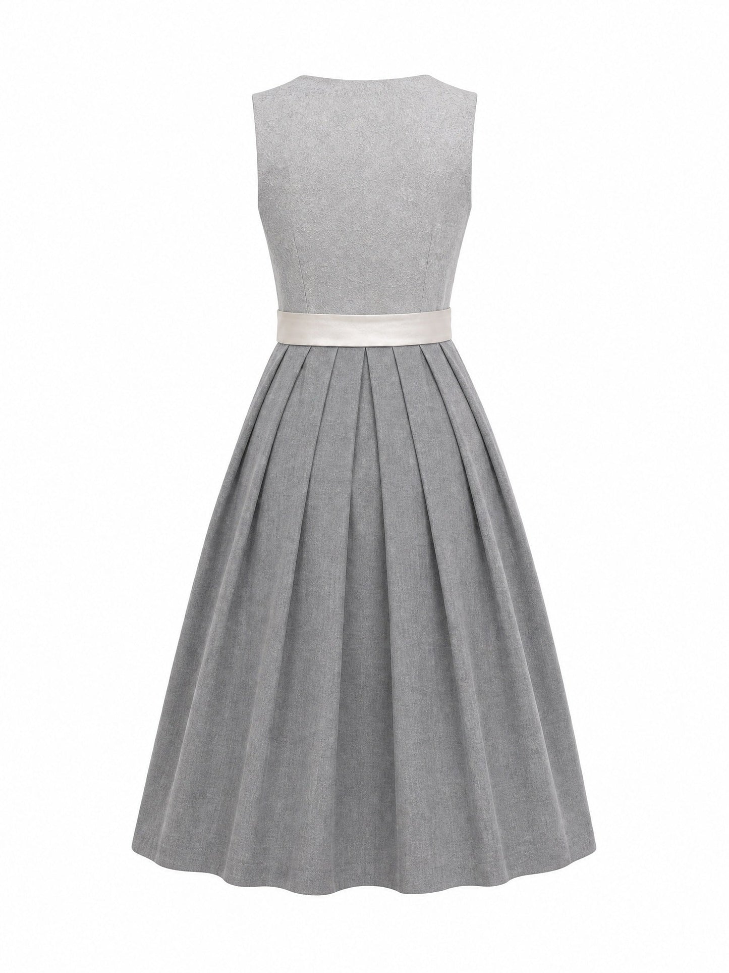 Dirndl Mira | Perlgrau | Eckig